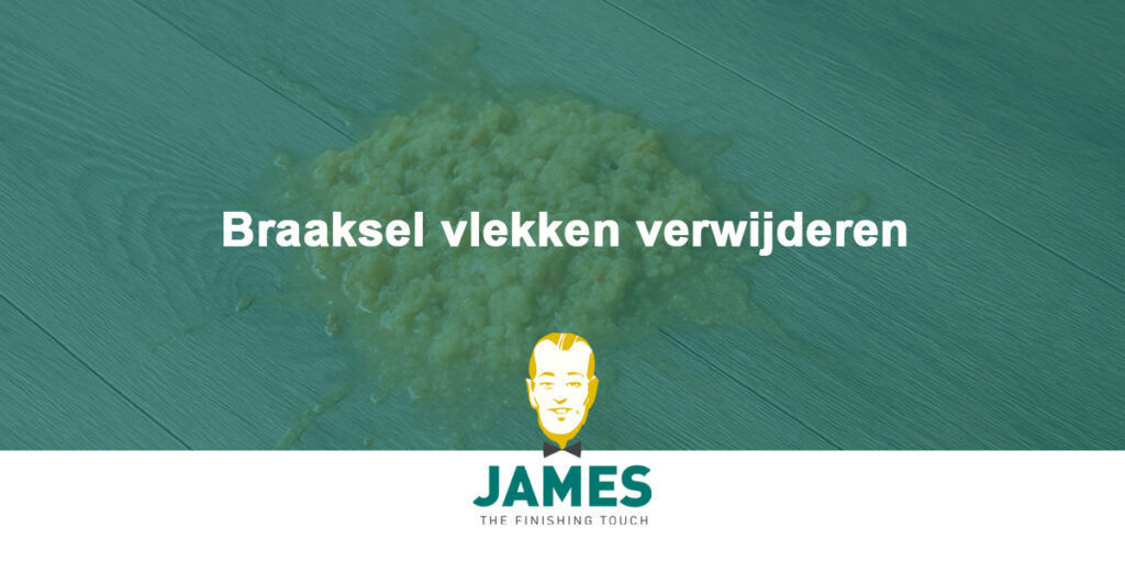 Braaksel vlekken verwijderen