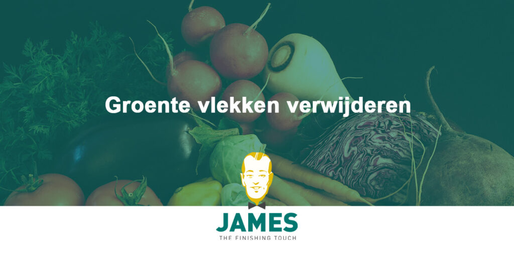 Groente vlekken verwijderen