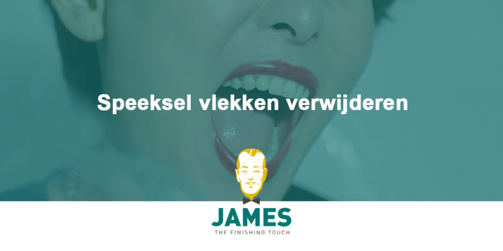 Speeksel vlekken verwijderen