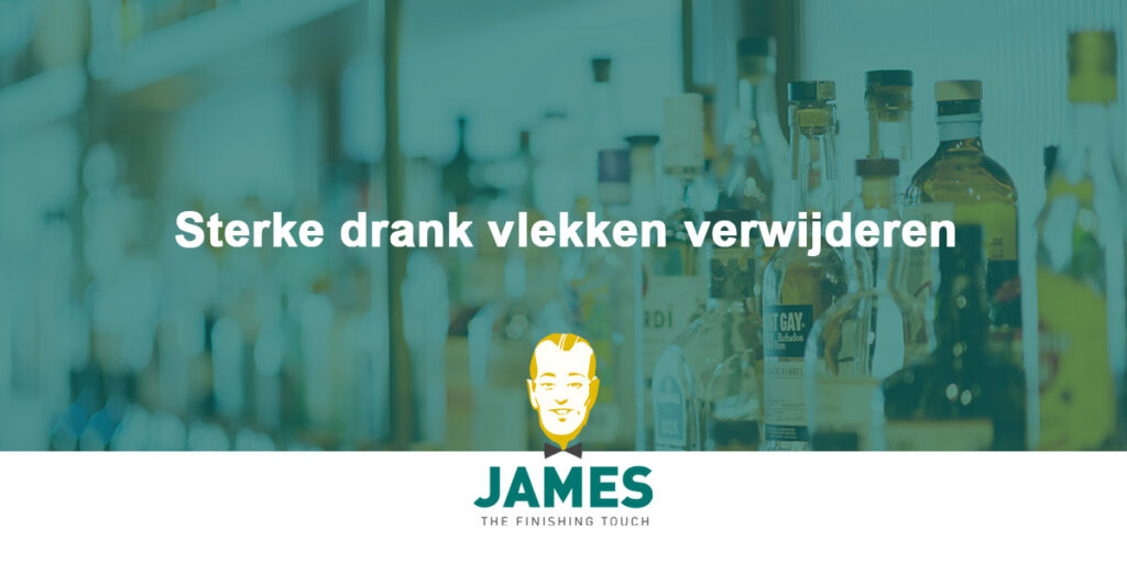 Sterke drank vlekken verwijderen