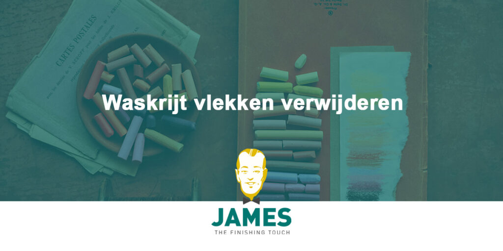 Waskrijt vlekken verwijderen